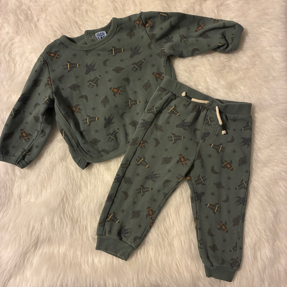 Little Lad 18m Boys Matching Space Set